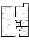 1 Bedroom Floor Plan